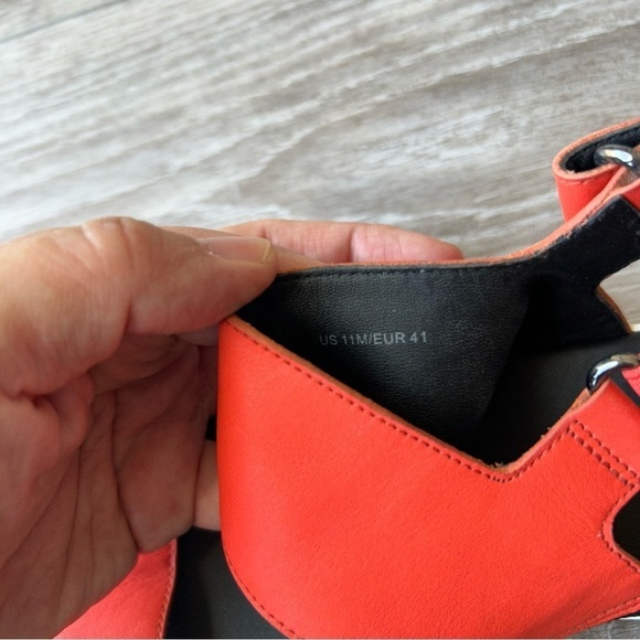 Via Spiga Jaguar Slingback Flat Sandals  in Red - Picture 10 of 11